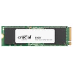 Crucial E100 480Go PCIe Gen4 NVMe M.2 SSD Interne, jusqu’à 4700 Mo/s, compatible avec Ordinateur Portable et de Bureau - CT480E100SSD8