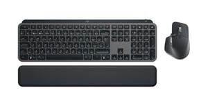 Logitech MX Keys S Combo: MX Master 3S, MX Keys S & MX Palm Rest - Graphite, Clavier Portuguais QWERTY