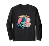 Jurassic Tech - Funny meme quote office t-rex italy - S10 Long Sleeve T-Shirt