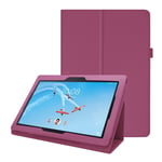 Lenovo Tab E10 Litchi läderfodral - Lila