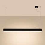 SOLLUX lighting - Suspension Luminaire Farge - Lampe Pendante - Lustre de Salon Élégante - Longue Durée de Vie - Design Attrayant - Aluminium - 120x8x150cm - 4000K - Noir