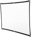 Ecran de Portatif Doux Toile pour HD Video Projecteur, Blanc 72 Pouces