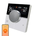 KETOTEK Thermostat sans Fil pour Chauffage au Sol Eau, Thermostat Connecté 3A Thermostat d'ambiance Programmable Compatible avec Alexa, l'application Smart Life