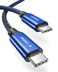 NIMASO Câble USB C vers USB C 2M,Câble USB Type C Charge Rapide 100W 20V/5A PD Nylon Tressé pour MacBook Pro,iPad mini 6/Pro 2021/2018,Samsung Galaxy S20/S10, Note 10, A70,Google Pixel