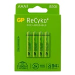 GP ReCyko AAA Rechargeable Batteries 850 mAh - Pack of 4