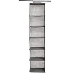 Amazon Basics Étagère de penderie à suspendre, 6 niveaux, gris, 29.72 x 137.16 x 25.4 cm