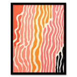 The Sand After The Sea Abstract 1 Warm Living Room Framed Wall Art Print