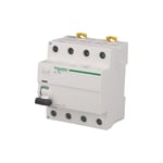 Interrupteur différentiel modulaire tétrapolaire Schneider Acti9 iID 63A / 30mA type ac