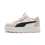 Puma Women Karmen Rebelle Sd Sneakers, Puma White-Puma Black-Rose Quartz, 37.5 EU