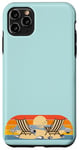 Coque pour iPhone 11 Pro Max Voyage à la plage, soleil, mer, coquillages, oiseaux, sable, vacances en famille