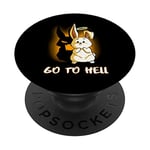 Funny Hell Bunny Holy Rabbit Halo Rodent PopSockets PopGrip: Swappable Grip for Phones & Tablets