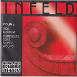 Thomastik Corde Violon 4/4 Infeld "rouge" - corde Sol noyau hybride, filé argent