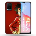 Cokitec Coque pour Vivo Y21/Y21S/Y33S Manga One Piece Luffy Multicolore