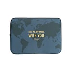 Mr wonderful 15-16 Inch Wondee Laptop Case, World Map Protective Case