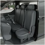 DBS - Housse de siège Auto / Voiture - Sur Mesure pour peugeot partner (rifter) / citroen berlingo / opel combo (Dès 03/2018) - 3 sièges