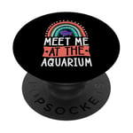 Meet Me At The Aquarium Boho Bohemian Rainbow Fish Tank PopSockets Adhesive PopGrip