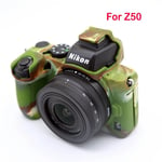 Étui en caoutchouc et silicone ultra léger pour appareil photo,coque de protection pour Nikon Z9,Z5,Z6,Z7,Z50,Z6II,Z7II - Type For Z50 Camo