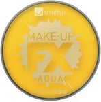 Smiffys Make-Up FX Aqua Face and Body Paint Water Based, 16 ml - Yellow