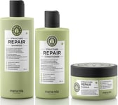 Maria Nila Structure Repair Schampo 350ml + Balsam 300ml + Masque 250ml Trio