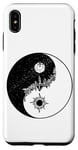 Coque pour iPhone XS Max Drôle Yin Yang Occulte Lune Soleil Blanc Noir Méditation