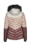 Killtec Veste de ski femme Brinley - Veste d'hiver femme - Veste pour femme sportive avec poche pour forfait de ski - Veste chaude pour l'hiver - Imperméable 3XL Rose foncé