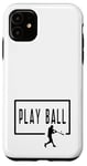 Coque pour iPhone 11 Play Ball Baseball Batter Homerun Funny Game Graphic Dire