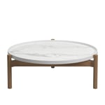 Gloster - Sepal Coffee Table - White/Bianco - Soffbord utomhus - Mark Gabbertas - Träfärgad,Vit - Metall/Trä