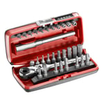 FACOM Coffret d'embouts de vissage 1/4'' avec clé à cliquet R.180J31PB (31 pièces)