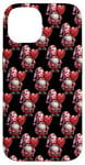 iPhone 14 Funny Valentines Gnome Dad Graphic With Red Heart Lollipops Case