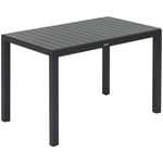 Hesperide - Table de jardin rectangulaire Ayora graphite 4 places en aluminum traité en epoxy - Hespéride