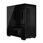 CORSAIR 3500X Mid-Tower ATX Dual Chamber PC Case – Panoramic Tempered Glass – Reverse Connection Motherboard Compatible – No Fans Included – Black