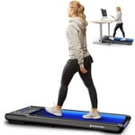 SPORTSTECH - Tapis De Course Swalk - pour Maison Ou Bureau - Fonction LED - Écran LCD - Jusqu'À 6km/h - Silencieux - Haut-Parleur Bluetooth - 127 x 56,5 x 11,5 cm