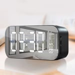 Digital Clock Speaker Large Volume Compact Portable Rechargeable Alarm Clock