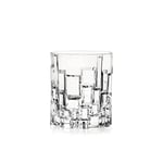 RCR 26720020006 Etna Luxion Crystal Lot de 6 Verres à Whisky, Verres à Boire en Cristal, Ensemble de Verres à Whiskey, Gobelets Transparents pour Bourbon et Eau, Passe au Lave-Vaisselle, 330 ml