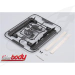 [FR] Body Parts - 1/10 Accessory - Scale - R & L Pedal w/Antiskid Plate Stainles