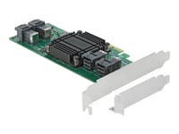 Delock Pci Express X8 Card To 4 X Internal Sff-8643 Nvme - Low Profile Form Factor - Kontrollerkort - U.2 Nvme - Låg Profil - Pcie 3.0 X8