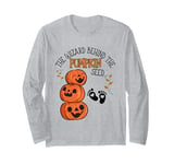 The Wizard behind the Pumpkin Seed Halloween Pregnancy Men Long Sleeve T-Shirt