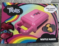 Trolls Poppy Troll Shaped Waffle Maker Officially Licensed DreamWorks Gift Pink