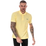 Lacoste Mens Classic Fit L1212 Polo Shirt in Yellow material_cotton - Size Medium