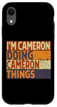 Coque pour iPhone XR Rétro I'm Cameron Doing Camera Things Funny Birthday Joke