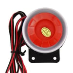 12V 120dB Mini Trådbunden Siren för Larm Säkerhetssystem Larmtillbehör Siren Hem Säkerhetssystem Inbrottstjuv Horn Buzzer Hög Inbrottslarm