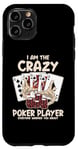 Coque pour iPhone 11 Pro Joueur de poker fou Texas Holdem Poker Hands Player Poker