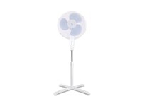 BEPER P206VEN102 Ventilateur de sol 40W, Ventilateur ClickClack, Design moderne, 3 Vitesses, Oscillation horizontale et inclinaison verticale, Hauteur réglable, Blanc