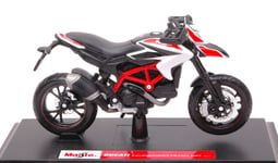 Ducati Hypermotard Sp 2013 Blanc Moto Motorbike 1:18 Model 13016W Maisto