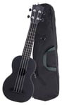 Ukulele Soprano Uke Guitare Kit Hawai 12 Frettes 21'' 4 Corde Nylon Housse Noir