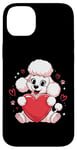 iPhone 14 Plus Cute Poodle Love Heart Valentines Day Poodle Lover Case