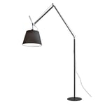 Artemide Tolomeo Mega Floor Lamp, Black Sort Aluminium