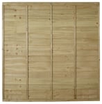 Forest Garden 6ft Overlap Fence Panel - Pack of 4