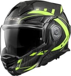 LS2, Casque Moto Modulable ADVANT X Carbon Future Gloss H-V Yellow, XXXL