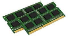 Kingston Kit de mémoire RAM 8 Go (2 x 4 Go) DDR3 SO-DIMM PC3-10600 1333 MHz CL9, 204 broches sans tampon "Single Rank" 1,5 V non-ECC (mémoire vive RAM d'ordinateur portable Apple)